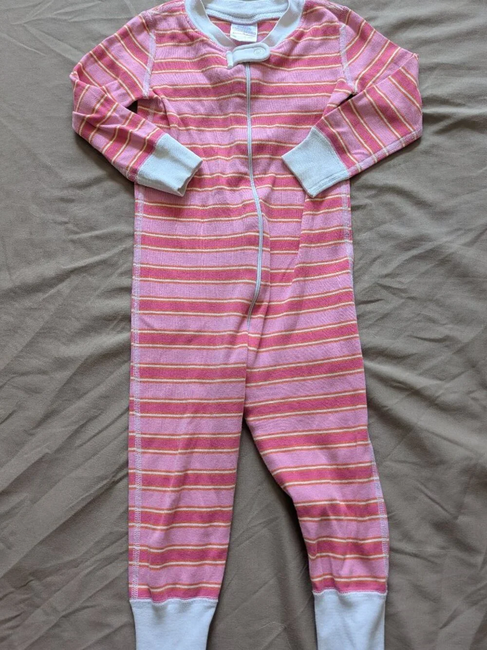 Hanna Andersson Pink Stripe Onesie 18-24m